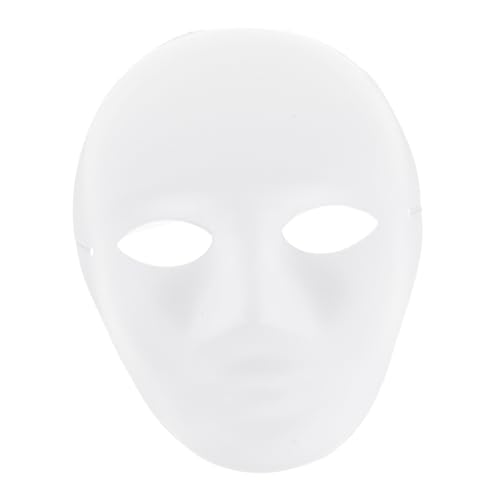 TOYANDONA 30 Stk DIY männliche Gesichtsmaske Maskerademaske selber machen weiße Halloween-Maske Kunst Masken halloween masken halloweenmaske Maskerade Maske weiß Maskerade Masken Zellstoff von TOYANDONA