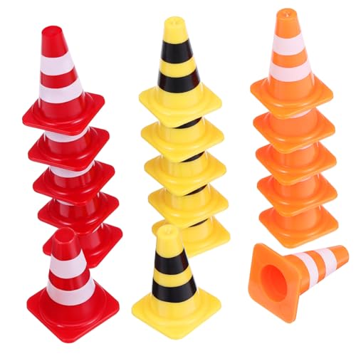 TOYANDONA 30 Stück Teiliges Mini Verkehrskegel aus Robustem Bunte Kleine Straßenkegel in Orange Rot Gelb Pädagogisches Verkehrsschild für Verkehrserziehung und Straßenspielflächen TOYANDONA 30 Stück Teiliges Mini Verkehrskegel aus Robustem Bunte Kleine Straßenkegel in Orange Rot Gelb Pädagogisches Verkehrsschild für Verkehrserziehung und Straßenspielflächen von TOYANDONA