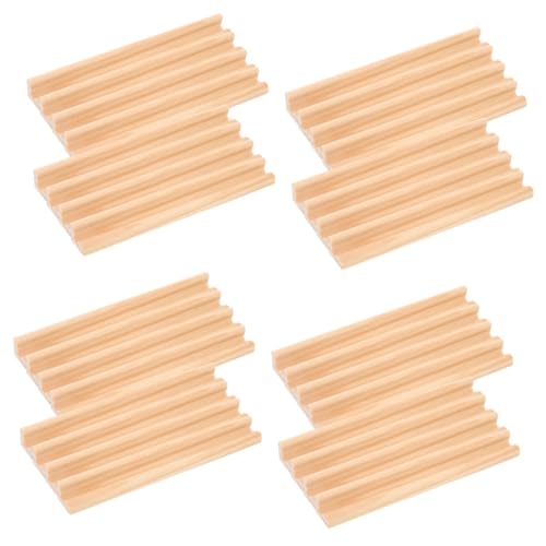 TOYANDONA 32 Stück Domino Präsentationshalter Mit Englischem Alphabet Domino Basen Präsentationsbasis Für Den Schreibtisch Domino Racks Domino Halter Holz Präsentationshalter DIY von TOYANDONA