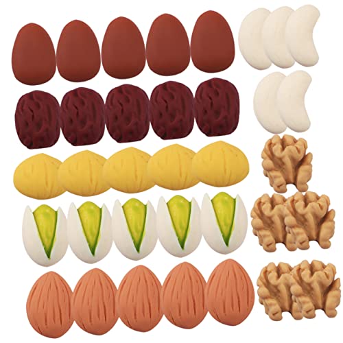 TOYANDONA 35St Nüsse Handy Accessories Handy Accessoires puppenhauszubehör Cashews Miniatur- -Kit Mini- Essen küche so tun, als ob sie winzige Dinge Plastik von TOYANDONA