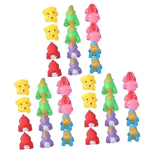 TOYANDONA 36 STK Dinosaurier-Spielzeug tragbare Badewanne Tiere Badespritzer Spielzeug für Kinder kinderspielzeug Bath Toy elastisches Badespielzeug interessantes Badewannenspielzeug Vinyl von TOYANDONA