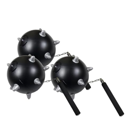 TOYANDONA 3St Aufblasbarer Meteorhammer Stielspielzeug Hammerspielzeug für kinderinstrumente musikinstrumente für Kinderspielzeug aufblasbares für PVC Black von TOYANDONA