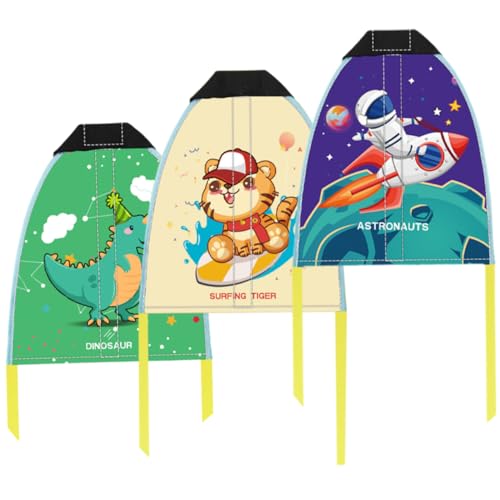 TOYANDONA 3St Drachen Outdoor Spielzeug Kinder draußen Spielzeug Kinder Spielzeug spielsachen Outdoor spielwaren für draußen Fly Fingerspielzeug für Kinder Fliegende Fingerspielzeuge Plastik von TOYANDONA