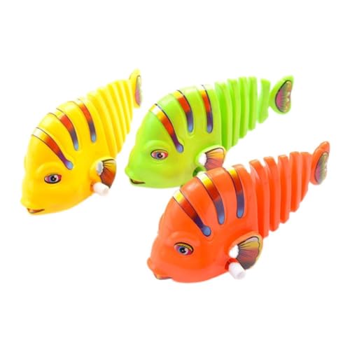 TOYANDONA 3St Fisch schwingen Pool schwimmt Blechspielzeug Schwimmbecken Halloween interaktives spielzeuge Wasserspielzeug Fischspielzeug für die Badewanne Plastik von TOYANDONA