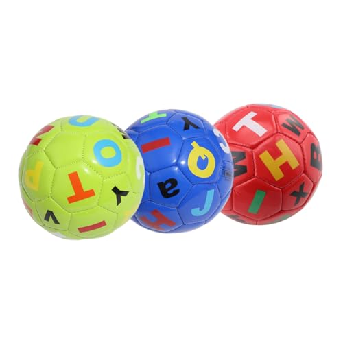 TOYANDONA 3St Fußball Kleinkindspielzeug Kleinkinderball Babybälle Spielzeugbälle Kinderspiele entwicklung kindliche entwicklung Kinderbälle Bälle für Kleinkinder 1-3 PVC von TOYANDONA