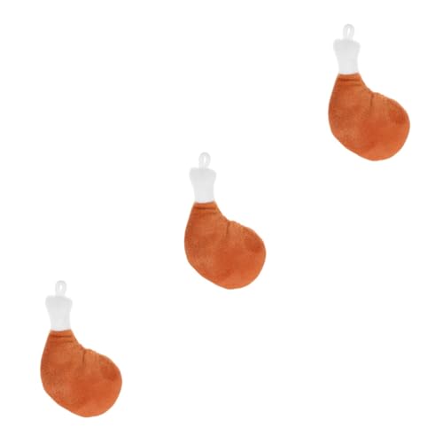 TOYANDONA 3St Großer Hühnerbein-Anhänger Plüsch Hähnchenschenkel Kuscheltier Hähnchenschenkel Plüschfigurenspielzeug Hühnerschenkel hängender Anhänger süße Hähnchenkeule TOYANDONA 3St Großer Hühnerbein-Anhänger Plüsch Hähnchenschenkel Kuscheltier Hähnchenschenkel Plüschfigurenspielzeug Hühnerschenkel hängender Anhänger süße Hähnchenkeule von TOYANDONA