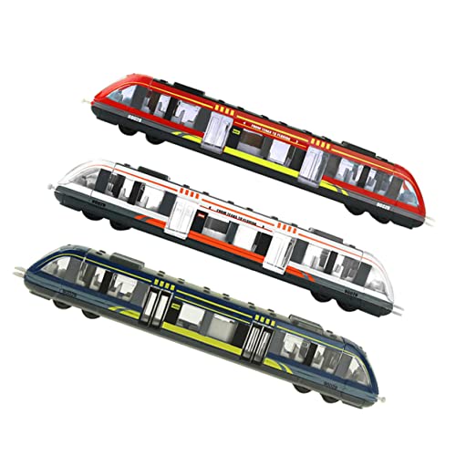 TOYANDONA 3St Kinderspielzeug Activity für aktivity für Spielzeugzüge Attraktives Toys elektrische Kindereisenbahn Simulation Zug Legierung von TOYANDONA