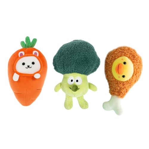 TOYANDONA 3St Kleine Puppe mit Essen Kuscheltier für Food doll Toy Vegetable doll Toys kinderspielzeug Kid Toys Babynahrung Puppe Gemüsepuppenspielzeug Stoff von TOYANDONA