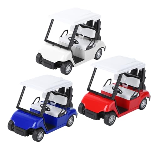 TOYANDONA 3St Kugelautomodell für kinderspielzeug Spielzeugauto Golfwagen Golf Lernspielzeug Toy Cars Minigolfwagen zurückziehen Legierung von TOYANDONA