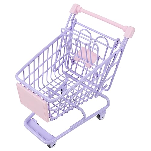 TOYANDONA 3St Mini-Einkaufswagen Kinderwagen zusammenklappbarer Rollwagen Mini einkaufswagen abstellregal Spielzeug einkaufstrolley Miniwagen aus Metall Mini-Supermarkt-Handwagen Eisen von TOYANDONA