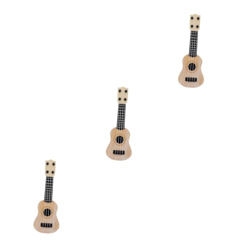 TOYANDONA 3St Mini-Ukulele Spielzeug Musikinstrument Kind Kleinkind-Ukulele kinderinstrumente musikinstrumente für Kinder Modelle von Musikinstrumenten Ukulele-Modell aus Kunststoff Plastik von TOYANDONA