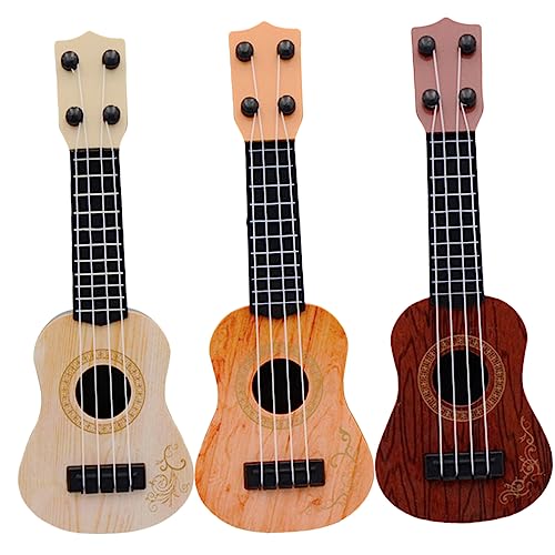 TOYANDONA 3St Mini-Ukulele Spielzeug für Kinder Ukulelen für Kinder Junge Spielzeug Ukulele für Kinder kinderinstrumente Kinder musikinstrumente Kinder-Ukulele Spielzeug Gitarre Plastik von TOYANDONA