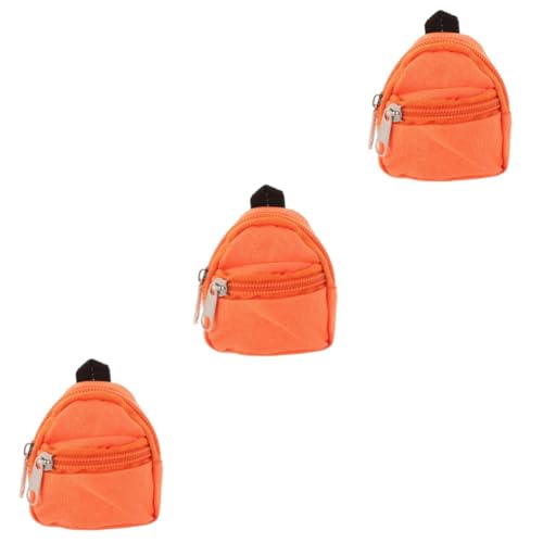 TOYANDONA 3St Puppenrucksack Kinder sammlerstücke Kreative Dekoration Decora- Mini-Schultasche Spielzeuge Büchertasche Mini-Hausversorgung Mini-Rucksack-Modell Stoff von TOYANDONA