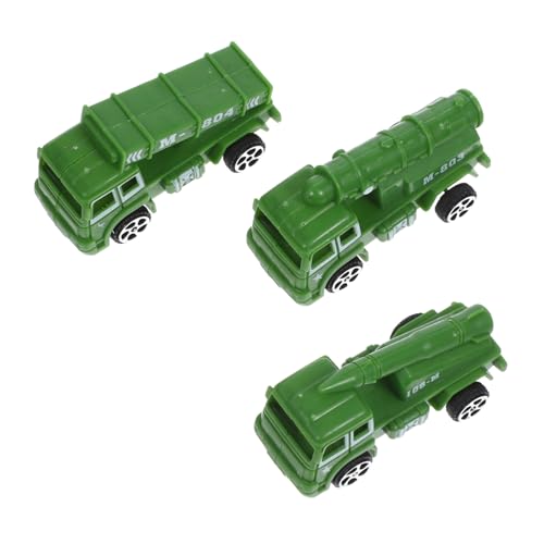 TOYANDONA 3St Spielzeugauto Auto puppenwagen Auto zurückziehen kleine Rückzugsautos Pull-Back-Auto- reibungsbetriebenes Truck- Mini-Rückziehautos Abs Green von TOYANDONA