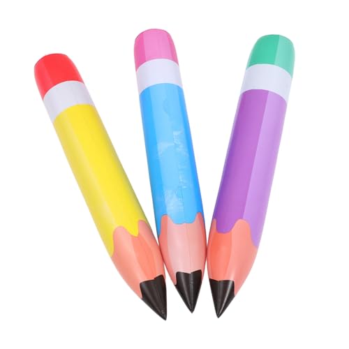 TOYANDONA Dekorative Aufblasbare Bleistifte Jumbo-bleistift-aufblasset für Partydekoration Pvc-bleistift-spielzeug von TOYANDONA