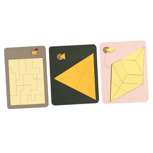 TOYANDONA Holzpuzzlespielzeug für Kinder 3 Stück Lernspielzeug Montessori Puzzle Pädagogisches Holzspielzeug für Kleinkinder Fördert Kreativität und Kognitive Fähigkeiten TOYANDONA Holzpuzzlespielzeug für Kinder 3 Stück Lernspielzeug Montessori Puzzle Pädagogisches Holzspielzeug für Kleinkinder Fördert Kreativität und Kognitive Fähigkeiten von TOYANDONA