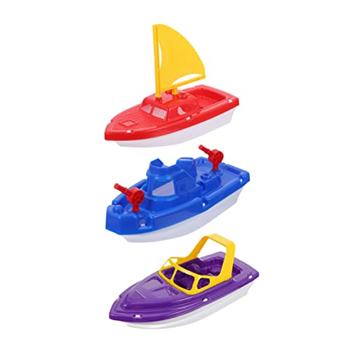 TOYANDONA 3pcs Plastik -schnellbootspielzeug Lustige Babyparty -Spielzeug Im Freien Sandstrandspielzeug Im Freien von TOYANDONA