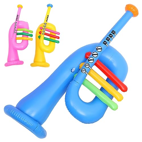 TOYANDONA Lustiges Aufblasbares Instrument Trompete Tragbares Design Für Party-Dekorationen Für Kinder Und Strandpartys Zufällige Farbe von TOYANDONA