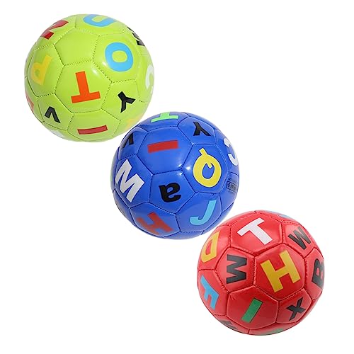 TOYANDONA 3st Fußball Kleinkindspielzeug Bällebad Für Babys Für Outdoor- Für Kleinkinder Kinderbälle Kinderspiele Kinderspielzeug Fußbälle Sportspielzeug PVC von TOYANDONA