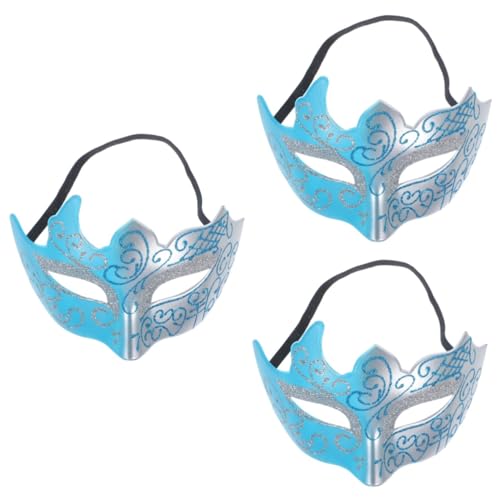 TOYANDONA 3st Goldpulvermaske Paar Maskerade Karneval Party Maske Ausgefallene Partymaske Halloween-cosplay-maske Venezianische Maskerade Maske Kostüm Venezianische Maske Halloween-maske Abs von TOYANDONA