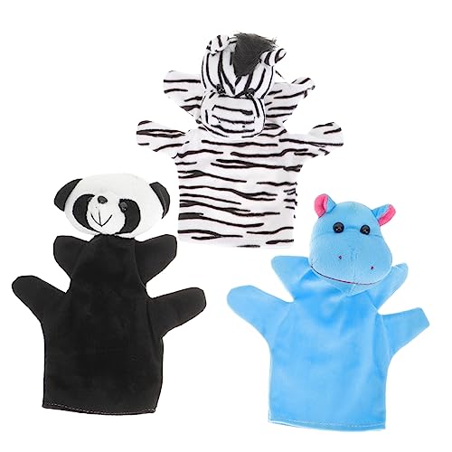 TOYANDONA 3st Handpuppenspielzeug Cartoon-Tiere-Marionette Zum Geschichtenerzählen Handpuppen Für Tierspielzeug Für Handpuppe Tiere Handpuppe Pp Baumwolle von TOYANDONA