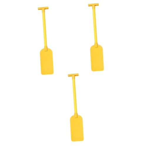 TOYANDONA 3st Kinderpaddel Dekoratives Paddel-requisiten-dekor Ruderstütze Ausführen Bühnenperformance-ruderpaddel Notpaddel Bühnen-performance-requisite Party-ornament Yellow Plastik von TOYANDONA