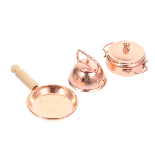 TOYANDONA 3stücke Teiliges Miniatur Kochgeschirr Für Puppenhaus Maßstab Für Mini Haus Dekoration Langlebig Und Vielseitig Einsetzbar Perfektes Zubehör Für Ihre Puppenküche TOYANDONA 3stücke Teiliges Miniatur Kochgeschirr Für Puppenhaus Maßstab Für Mini Haus Dekoration Langlebig Und Vielseitig Einsetzbar Perfektes Zubehör Für Ihre Puppenküche von TOYANDONA