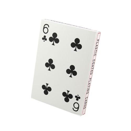 TOYANDONA 4 Kartenspiel Spielen große Spielkarten familienspiele kartenhalter Spielkarten skartkartenspiel Pokerkarte aus Papier Heimspiel kreative Pokerkarten Brettspiel-Poker Weiß von TOYANDONA