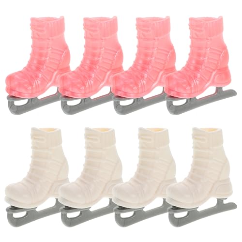 TOYANDONA Puppe Spielzeug Rollschuhe Modelle 4 Sets Mini Schlittschuhe Für Puppe Stilvolle Robust von TOYANDONA