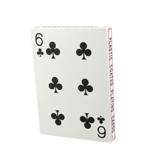 TOYANDONA 4 Pokerkarte aus Papier Brettspiel-Poker Kartenspiel Spielen Poker-Kartenspiel große Spielkarten familienspiele Card Game Karten Spiele kartenspiele kreative Pokerkarten Weiß von TOYANDONA