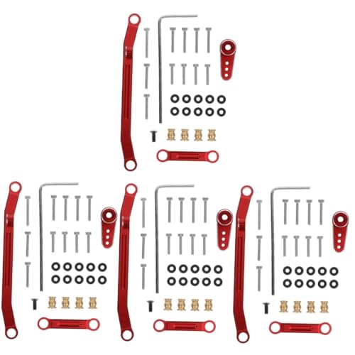 TOYANDONA 4 Sätze Ferngesteuertes Auto Lenksäule Rc Crawler Auto Upgrade Lenkstange Rc Auto Ersatzversorgung Fernauto Reparaturteil Fernbedienung Autozubehör Rc Teile Rc Autoteile von TOYANDONA