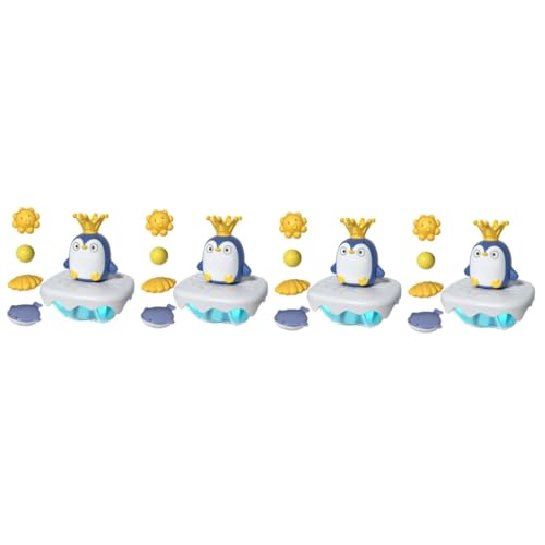 TOYANDONA 4 Sätze Pinguin-Spielzeug mit Wasserspray interaktives Spielzeug Kinder-Pool Sprühwasserspielzeug zum -Spielzeug-Pinguin Kleinkindspielzeug Badesprinkler Spielzeug Abs von TOYANDONA