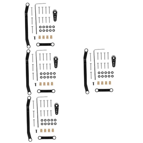 TOYANDONA 4 Sätze ferngesteuerte Autolenksäule Ferngesteuertes Auto Zubehör RC Auto Ersatzteile Spurstange Reparatur eines ferngesteuerten Autos Upgrade-Zubehör für ferngesteuertes Auto von TOYANDONA