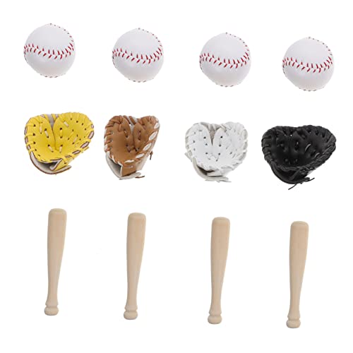 TOYANDONA 4 Sets Baseball Modell Ornamente Zum Basteln Sportmedaillon Sportbälle des Deckels Kunst Und Bastelsets Outdoor Ornamente Baseballanzug Schlüsselanhänger von TOYANDONA