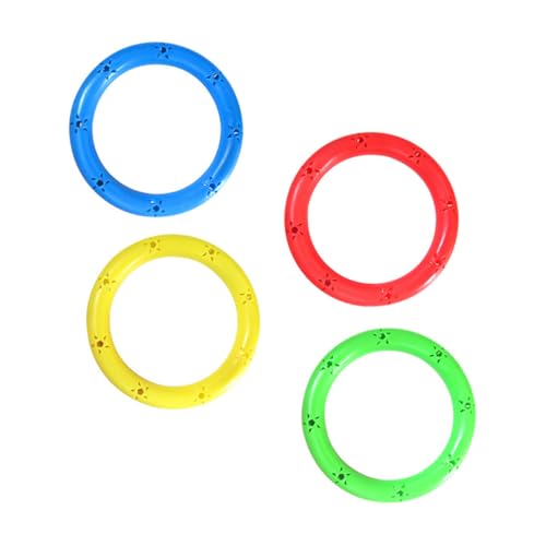 TOYANDONA 4 Stück Armband Handrassel Sportspielzeug Handrasseln Ring Rasselring Tragbarer Schüttler Turnringe Regenbogen-handdrachen Ring Rassel Übungszubehör Gymnastik-tanzstütze Abs von TOYANDONA