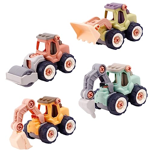 TOYANDONA 4 Stück Baufahrzeug Auto -mülltonne Outdoor- Für Pritschenwagen Spielzeuglastwagen Kranwagen Spielzeugkorb Plastik von TOYANDONA