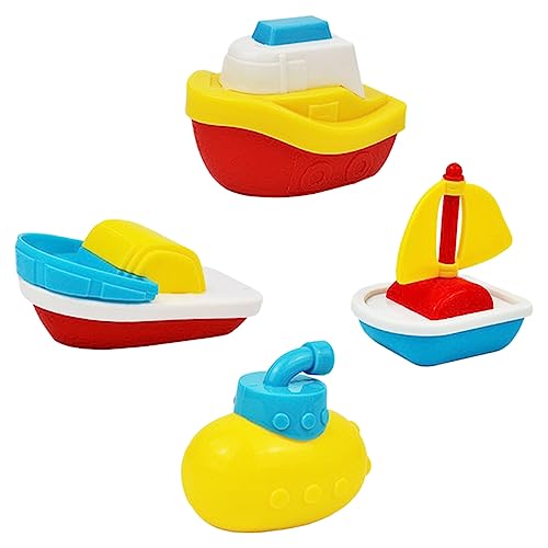 TOYANDONA 4 Stück Cartoon-Spielzeug kinderplanschbecken plantschbecken Kind babybrause Kinderboot Wasserspielzeug Spielzeug für Schwimmbäder Poolspielzeug Badespielzeug für Kinder Plastik von TOYANDONA