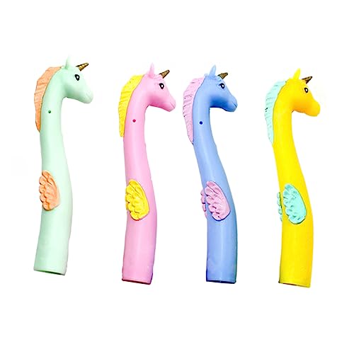 TOYANDONA 4 Stück Einhorn Kinder Spielset Fingerpuppe Für Kinder Einhorn Puppe Spielzeug Handpuppenspielzeug Badespielzeug Für Kinder Fingerspielzeug Tierpuppen Tierspielzeug von TOYANDONA