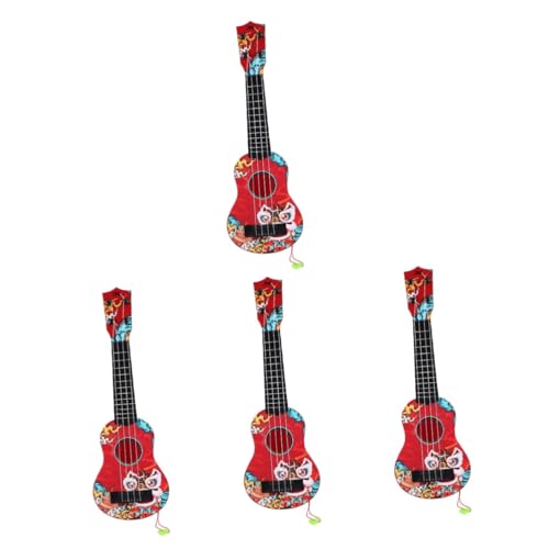 TOYANDONA 4 Stück Kindergitarre Mini Gitarre Spielzeug Für Kinder Schöne Gitarre Kindergitarre Ukulele Kindergitarre Für Kleinkinder Kindergitarrenspielzeug Kindergitarren von TOYANDONA