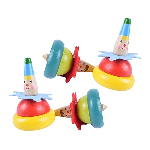 TOYANDONA 4 Stück Kreisel Bastelsets für Babyautos Toys jucarii pentru copii Children Toys spielsachen Kid Toys versorgen Kinderversorgung hölzern von TOYANDONA