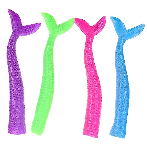 TOYANDONA 4 Stück Merman Finger Puppe + Chaps Handpuppen Toys Surprise Fingerpuppe für Meerjungfrau Handpuppen Finger meerjungfrau von TOYANDONA