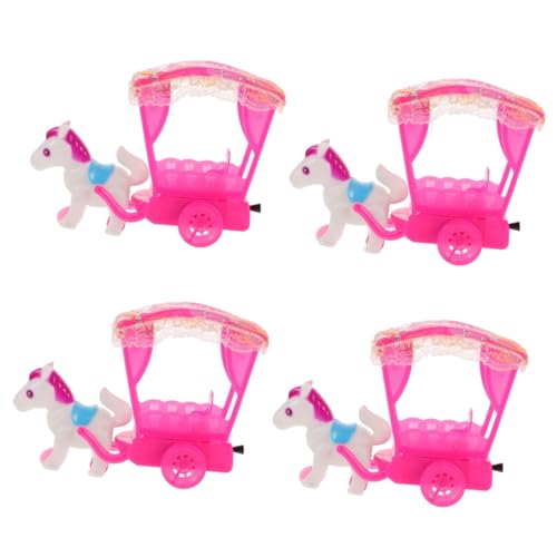 TOYANDONA 4 Stück Ponyspielzeug Partygeschenke Für Kleinkinder Auto Für Kleinkinder Zurückziehen Autospielzeug Für Kleinkinder Reibungsbetriebenes Spielzeugauto Auto Zurückziehen Plastik von TOYANDONA