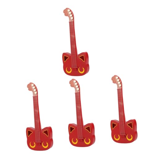 TOYANDONA 4 Stück Saiten Simulations-Ukulele kinderinstrumente musikinstrumente für Kinder akustische Gitarre Spielzeug Lernspielzeug pädagogische Gitarre für Kinder Gitarre für Anfänger Abs von TOYANDONA