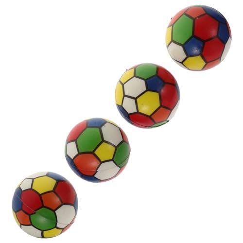 TOYANDONA 4 Stück Stressbälle zappeln Spielzeug kinderspielzeug Spielzeug für Kinder laufstall Spielzeug Fidget-Spielzeug Mini Football tragbares Quetschspielzeug Party-Stress-Spielzeug Pu von TOYANDONA