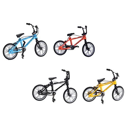 TOYANDONA 4 Stück Teiliges Finger Sportspielzeug Mini Finger Bikes aus Aluminiumlegierung und Kunststoff Langlebige Miniatur Fahrräder in Gelb Blau Schwarz Orange für Erwachsene TOYANDONA 4 Stück Teiliges Finger Sportspielzeug Mini Finger Bikes aus Aluminiumlegierung und Kunststoff Langlebige Miniatur Fahrräder in Gelb Blau Schwarz Orange für Erwachsene von TOYANDONA