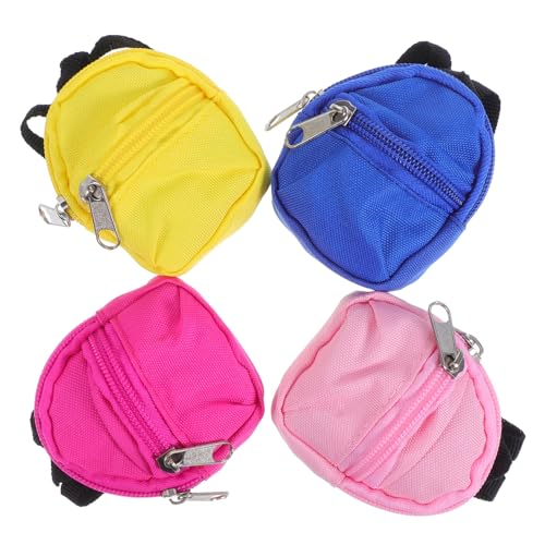 TOYANDONA 4 Stück Teiliges Mini-Rucksack Puppen Weiche Reißverschlussgesicherte Schulranzen Miniature Schulzubehör für Puppenhaus Organisiertes Spiel Kindgerechte Materialien für TOYANDONA 4 Stück Teiliges Mini-Rucksack Puppen Weiche Reißverschlussgesicherte Schulranzen Miniature Schulzubehör für Puppenhaus Organisiertes Spiel Kindgerechte Materialien für von TOYANDONA
