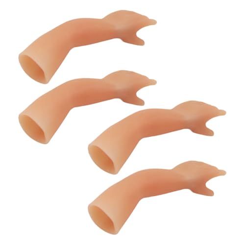 TOYANDONA 4 Stück Wichtelhandspielzeuge Gefälschte Finger Plüschspielzeug Gruseliges Skelett Handverzierung Fledermaus Requisiten Kleine Hand Mini Hände Fingerpuppe Fidget Slug von TOYANDONA