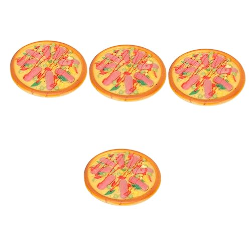 TOYANDONA 4 Stück gefälschtes Pizzaspielzeug hochzeitsdekoration hochzeits Dekoration simuliertes Pizza-Spielzeug gefälschte Pizza-Fotografie-Requisite Pizzaspielzeug für Kinder Pizza-Modell von TOYANDONA