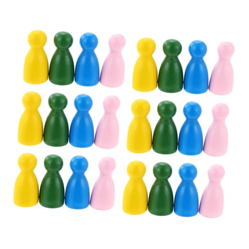 TOYANDONA 40 Stück Zubehör für Brettspiele spielsachen für schachfiguren Chess Pieces Schachbrett Flugschachfigur aus Holz Holzbrettspiel Schachfigur hölzern von TOYANDONA