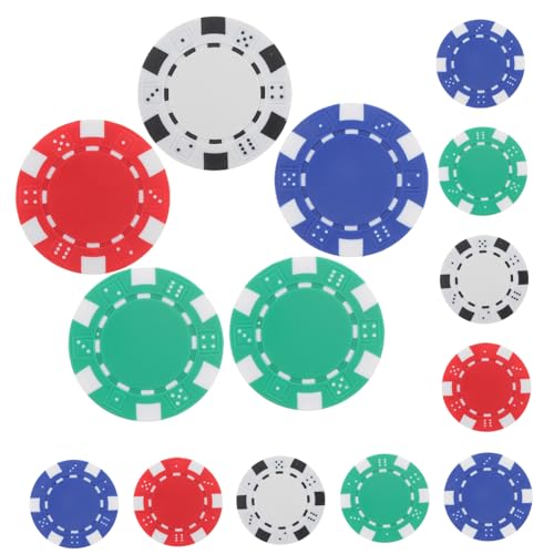 TOYANDONA 40St Jetons spielchips spielgeld Pokermarker kaufen Poker-Chips-Set Casinochips Farbchip Poker zählen Chips Spielmarken Pokerkarten Pokerchips für Pokerspiele runder Pokerchip Abs von TOYANDONA